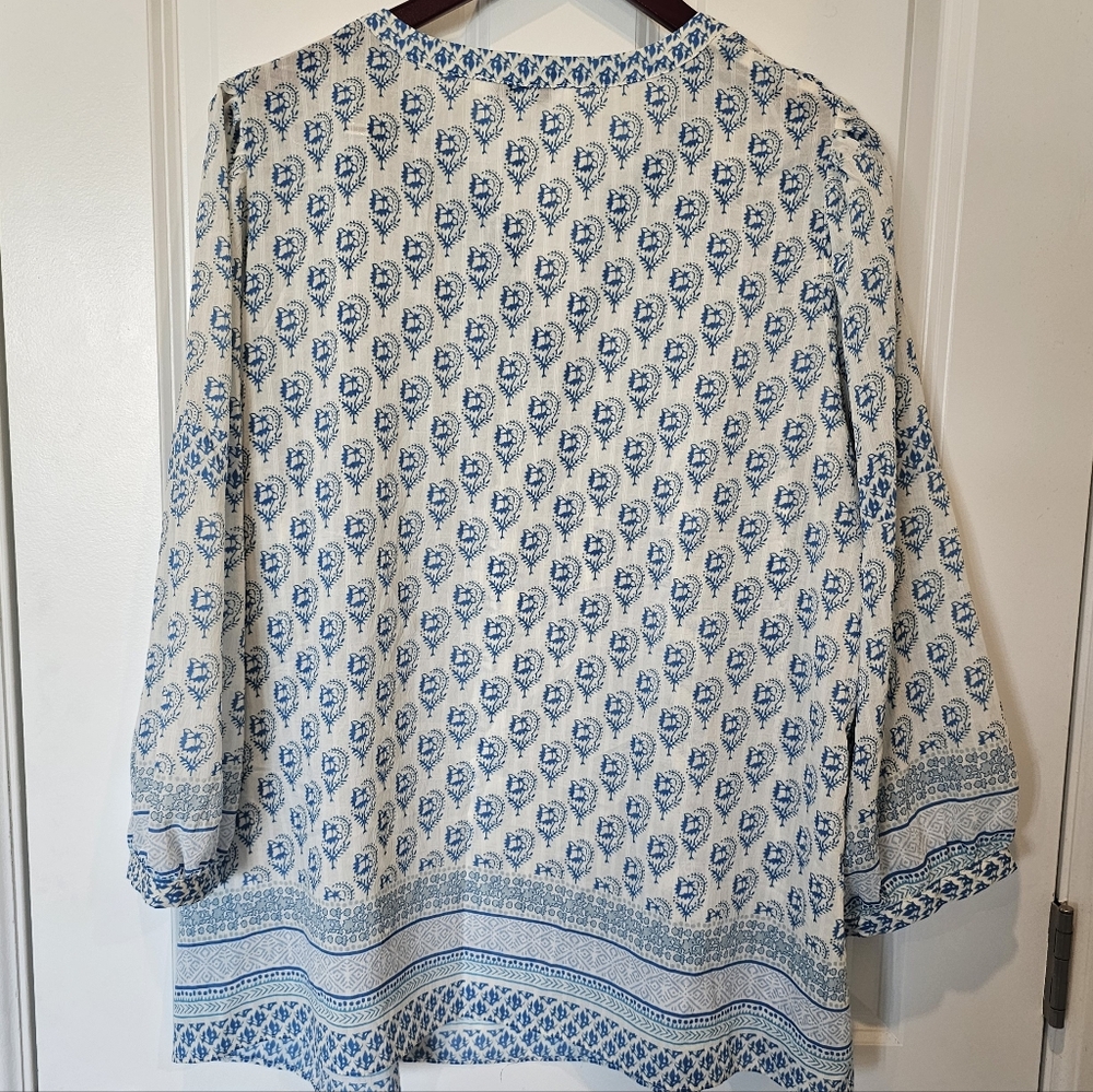 Rose+Olive Sheer Top - Excellent Condition - Picture 3 of 3